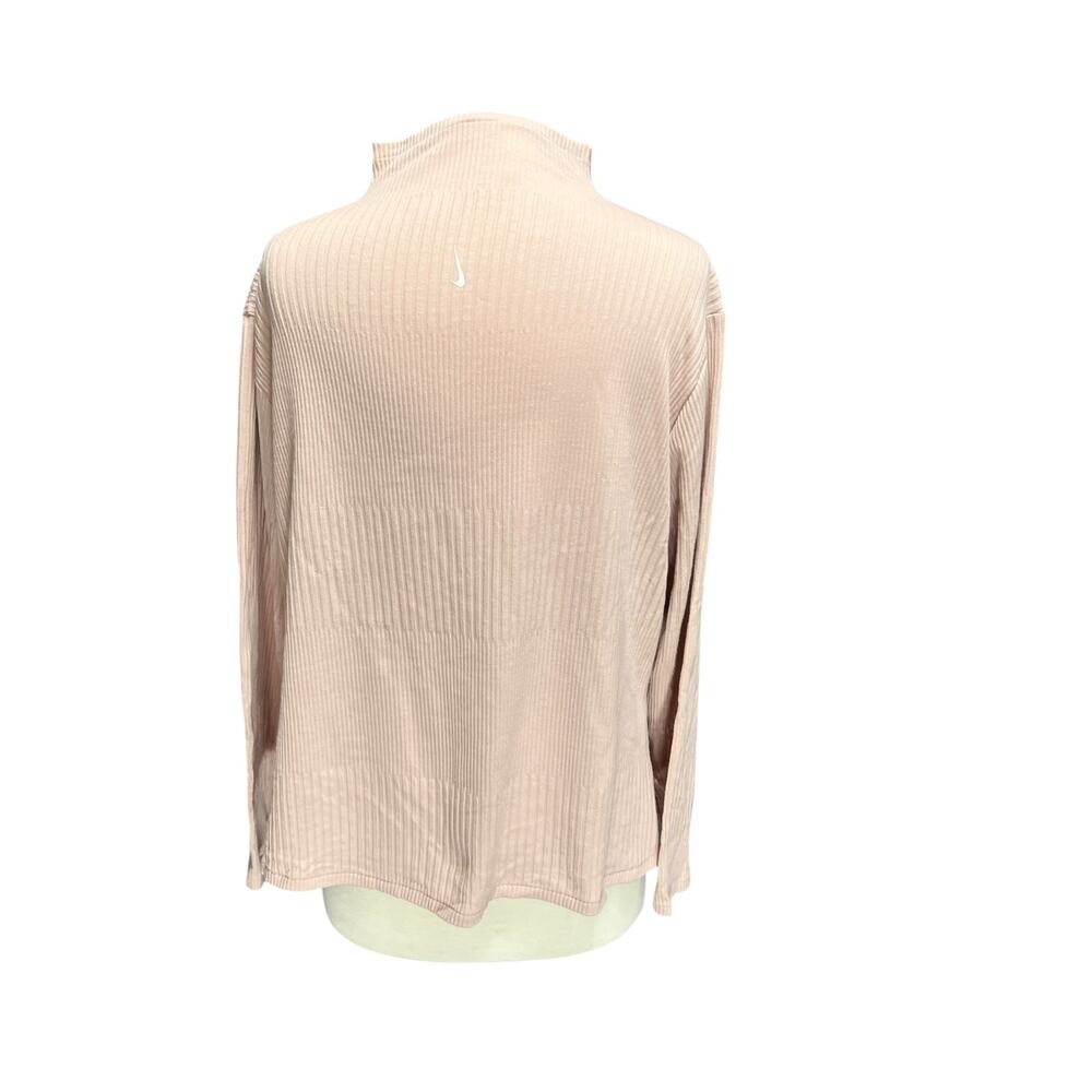 NIKE Womens Yoga Luxe Ribbed Mock Neck Top Sz 2XL Coquette Quietluxury Softgirl - Picture 7 of 11